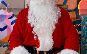 Male dressed as Father Christmas